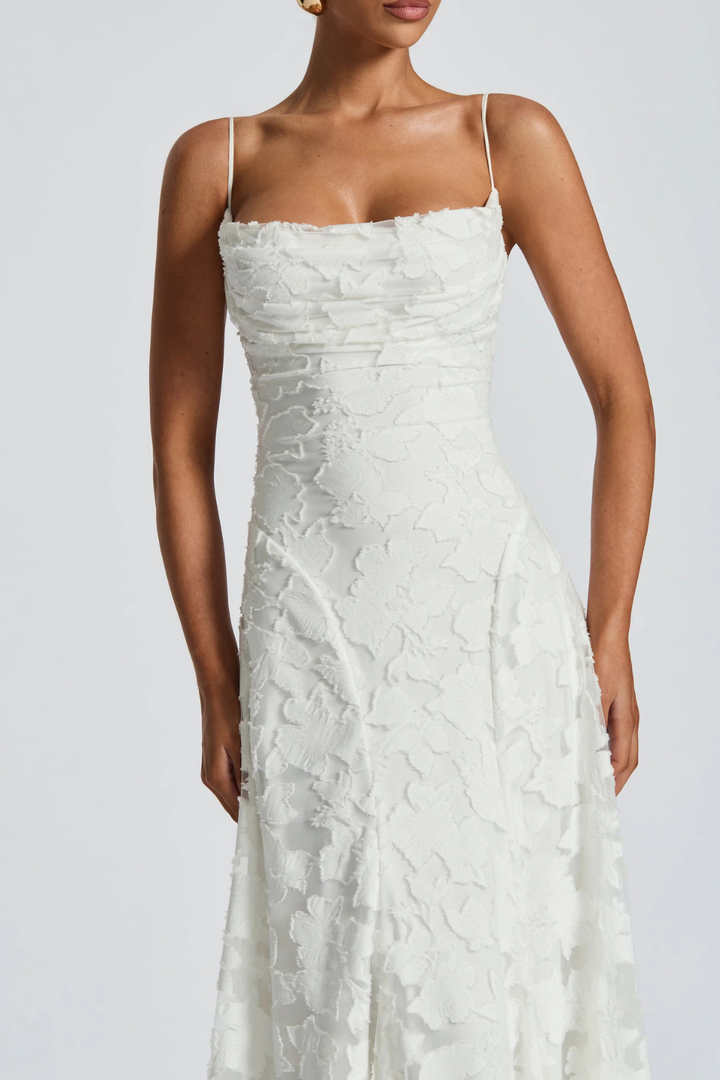 Women's Floral Brocade Cami Maxi Dress – Sorvienne