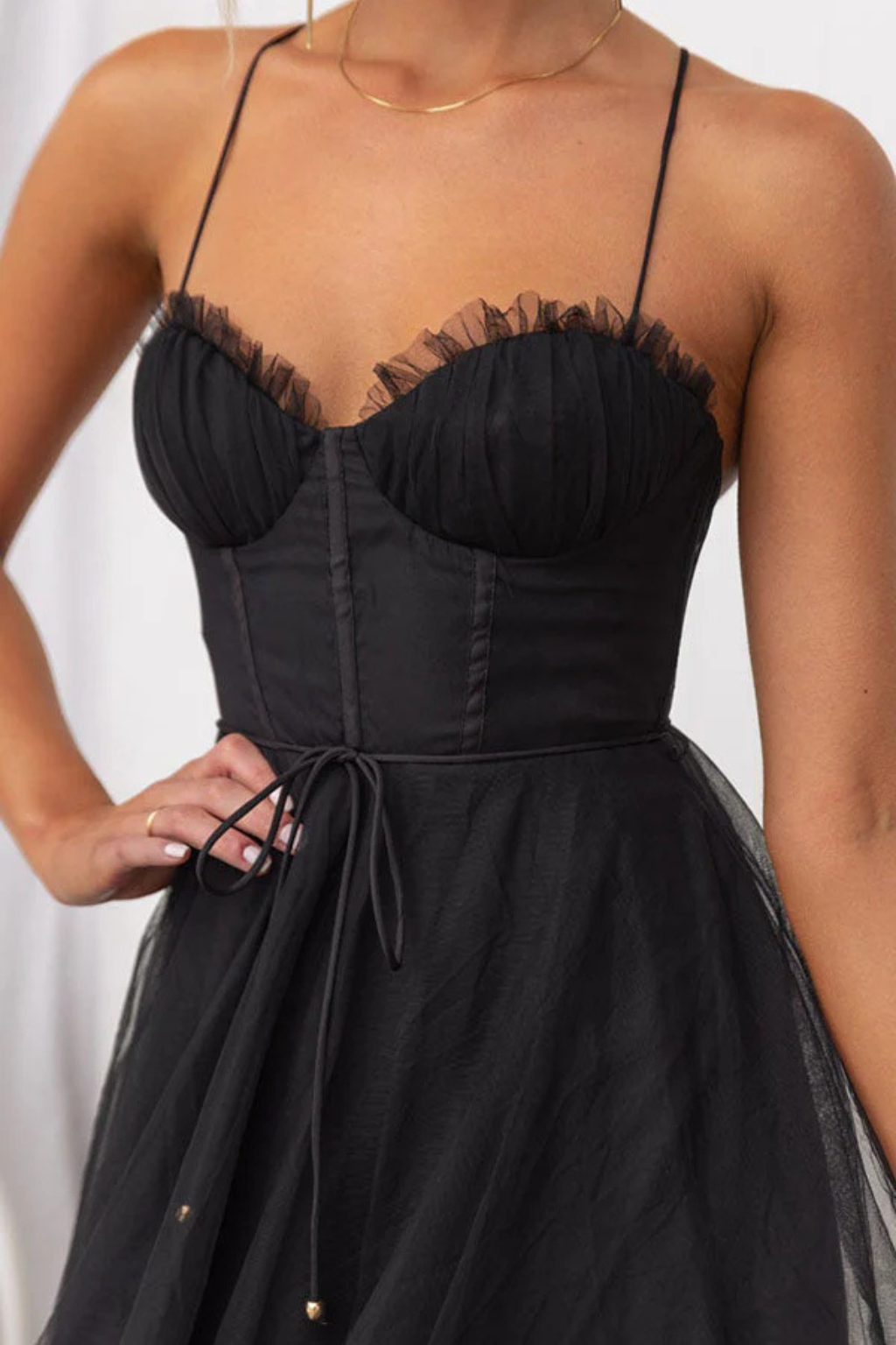 Women's Corset Tiered Midi Dress – Sorvienne