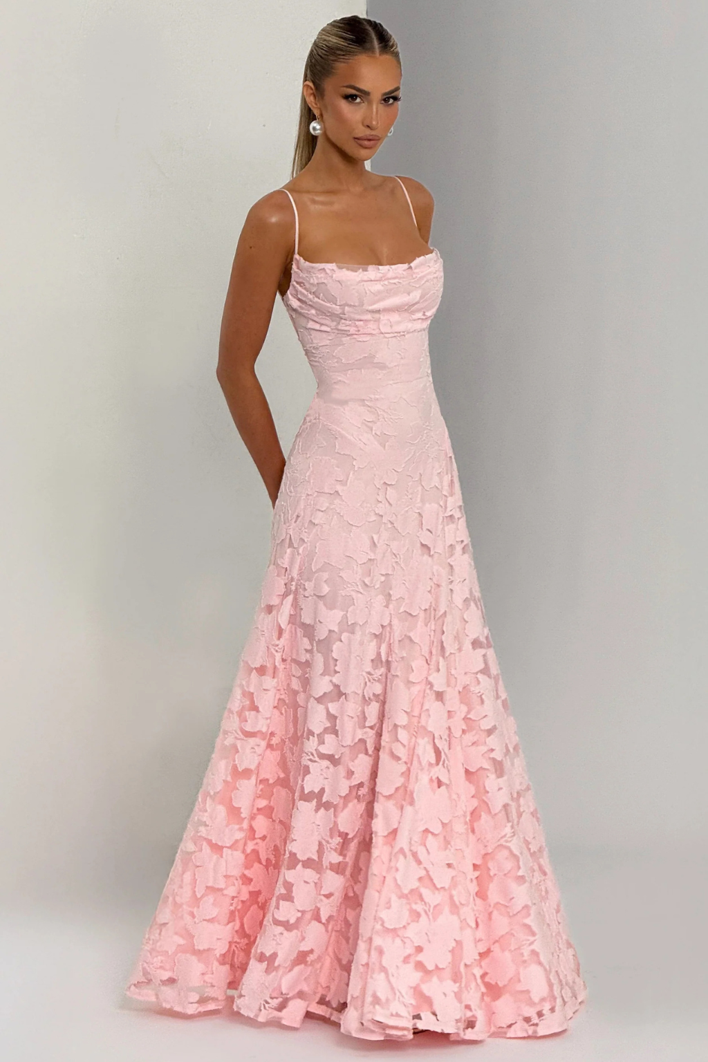 Women's Floral Brocade Cami Maxi Dress – Sorvienne
