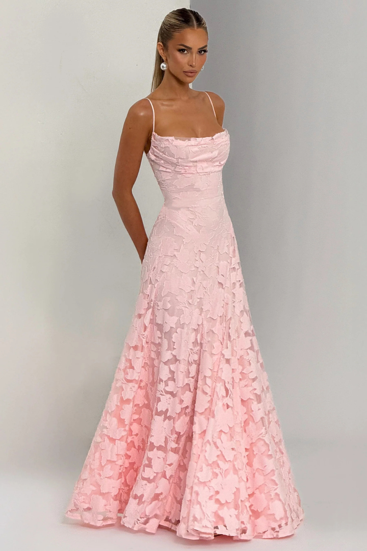 Women's Floral Brocade Cami Maxi Dress – Sorvienne