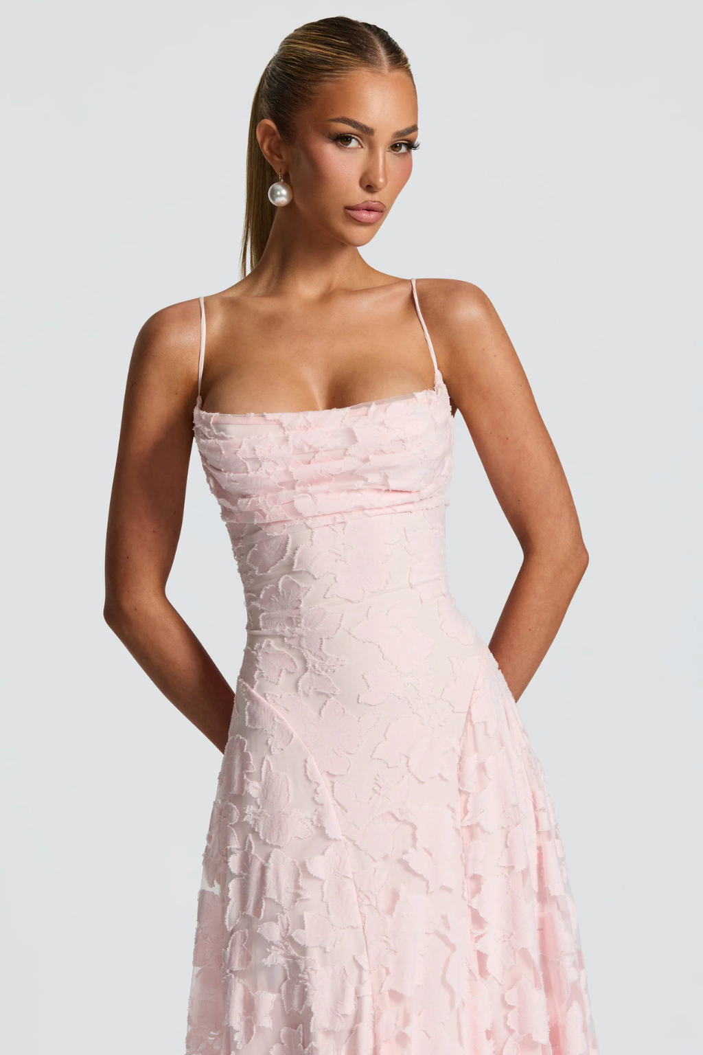 Women's Floral Brocade Cami Maxi Dress – Sorvienne