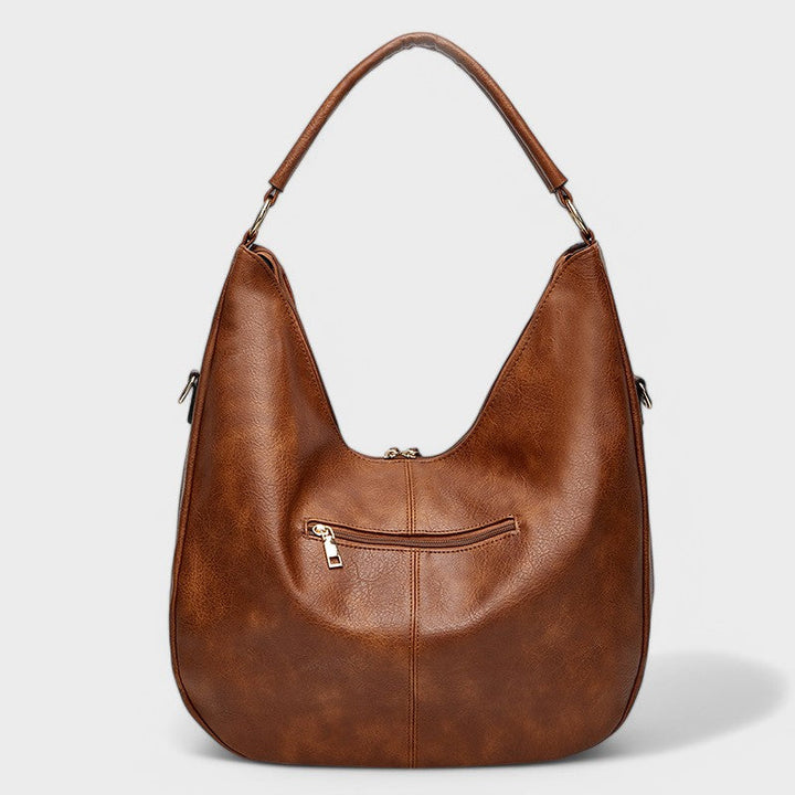 Sorvienne Slouchy Hobo Bag with Matching Purse in Tan