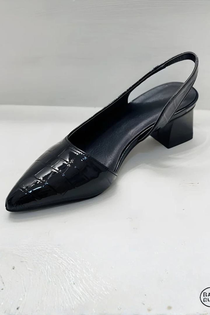 Sorvienne Women's Pointed Toe Slingback Low Heels