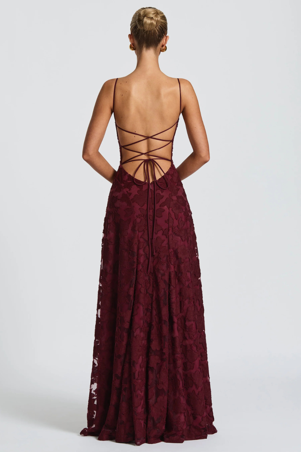 Women's Floral Brocade Cami Maxi Dress – Sorvienne