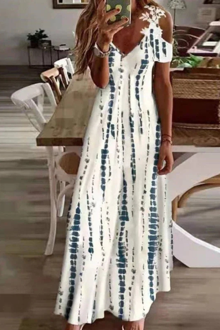 Sorvienne | Women’s Flowing Floral Sleeveless Maxi Dress