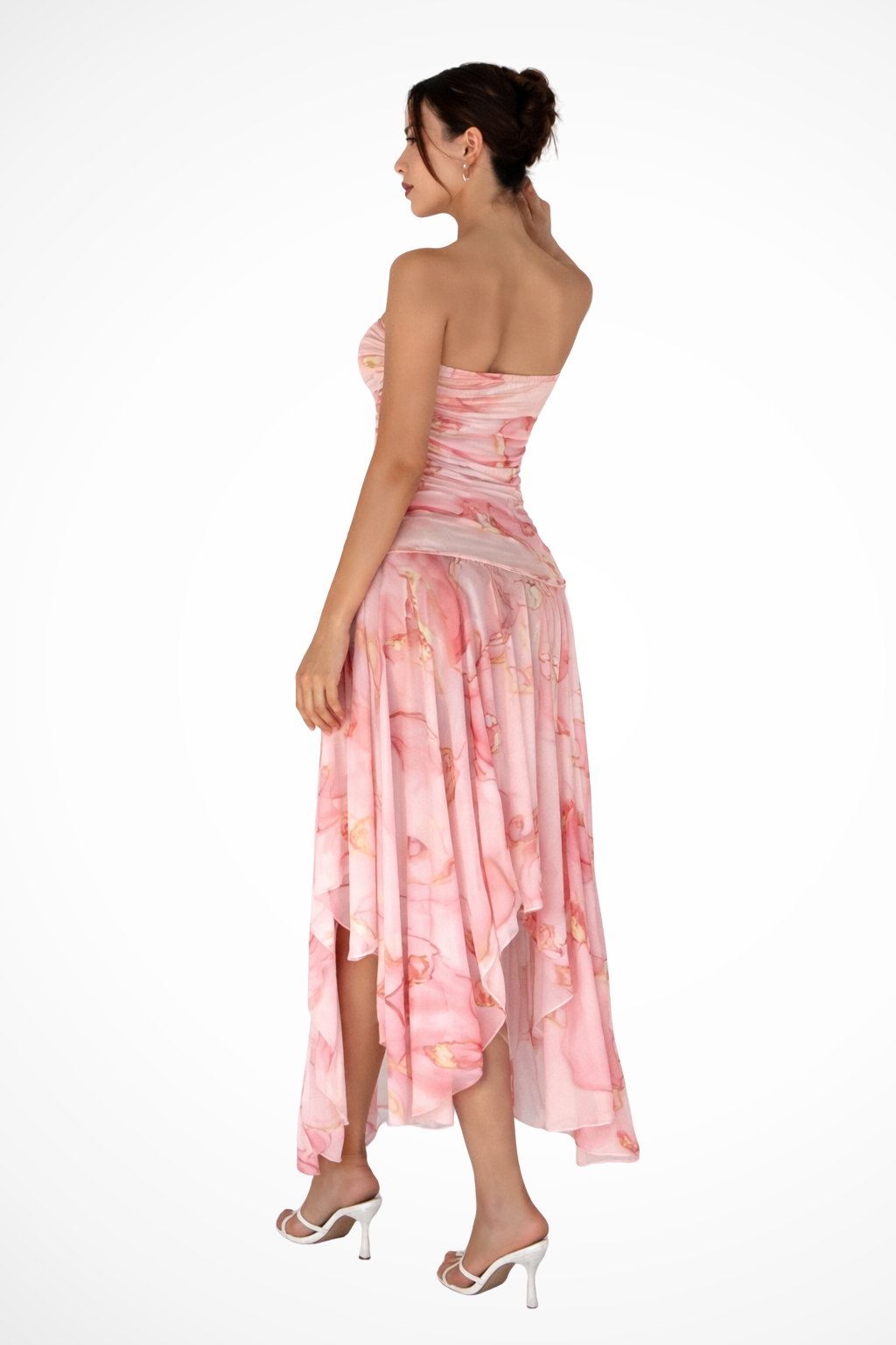 Sorvienne Women's Strapless Floral Maxi Dress