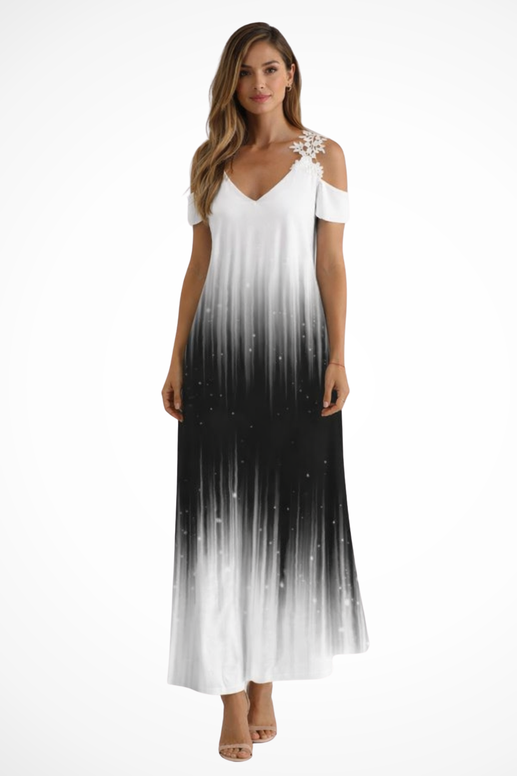 Sorvienne | Women’s Flowing Floral Sleeveless Maxi Dress