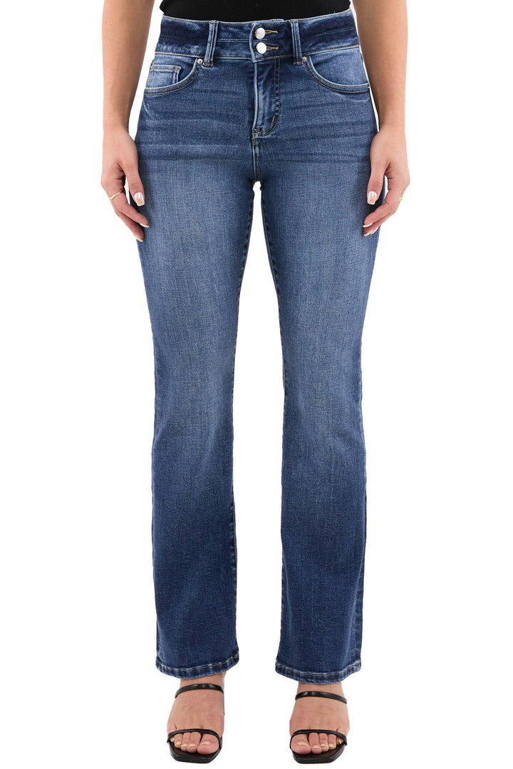 Sorvienne Slim High Waisted Bootcut Jeans