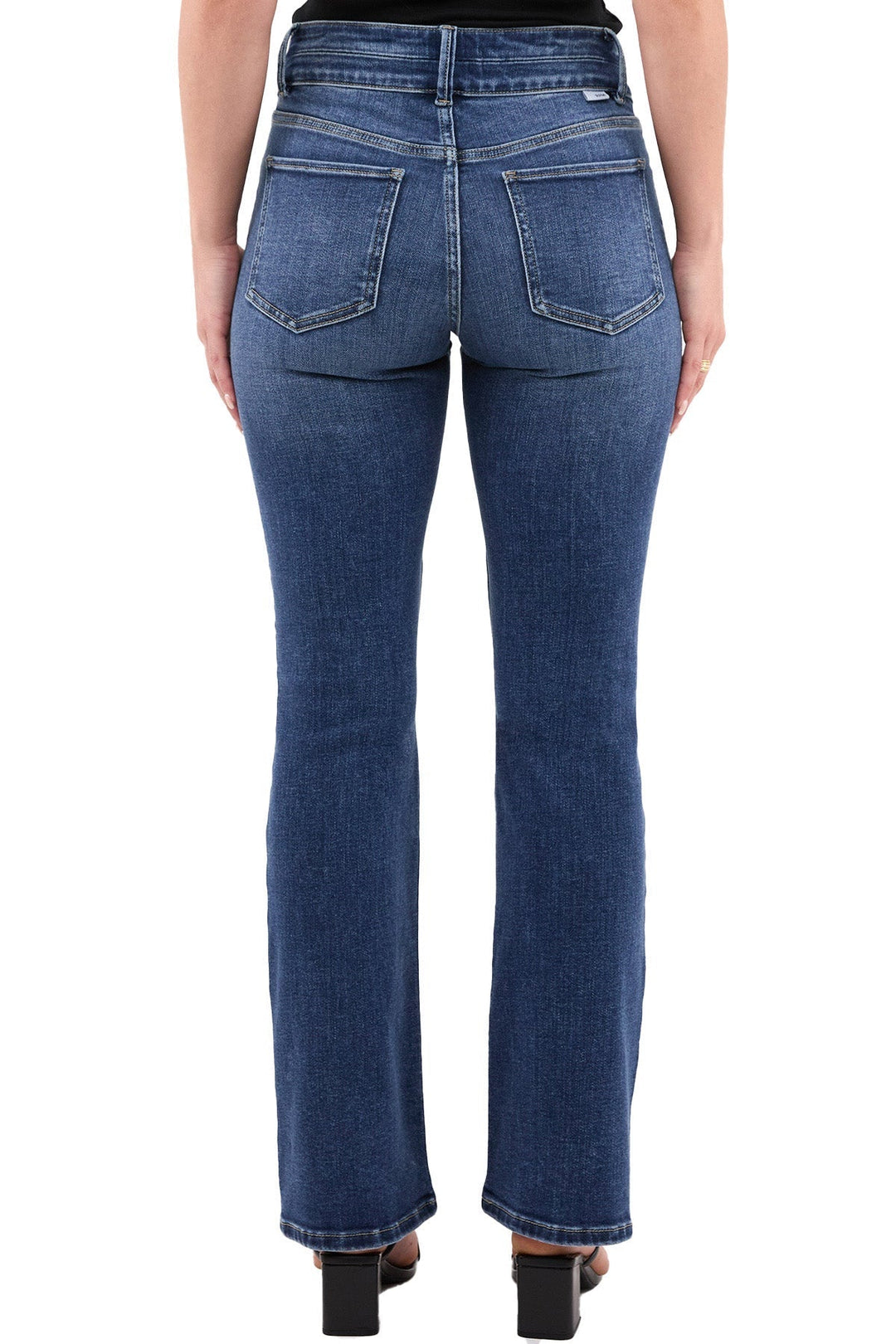 Sorvienne Slim High Waisted Bootcut Jeans