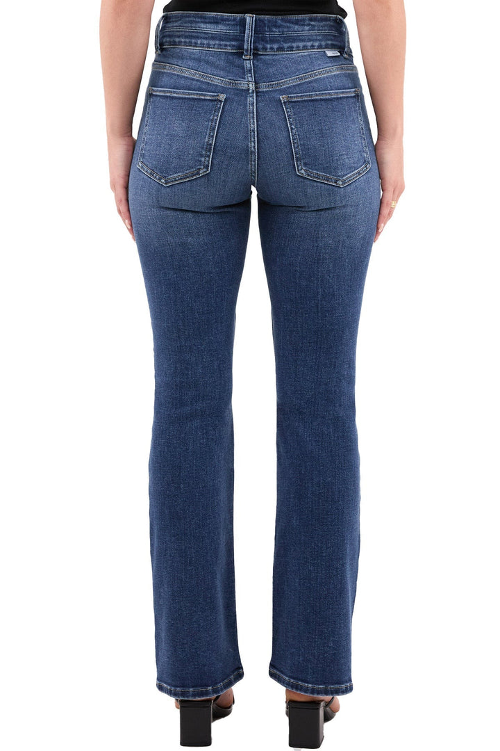 Sorvienne Slim High Waisted Bootcut Jeans