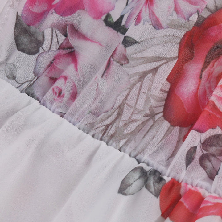 Sorvienne Women's Off Shoulder Floral Mini Dress
