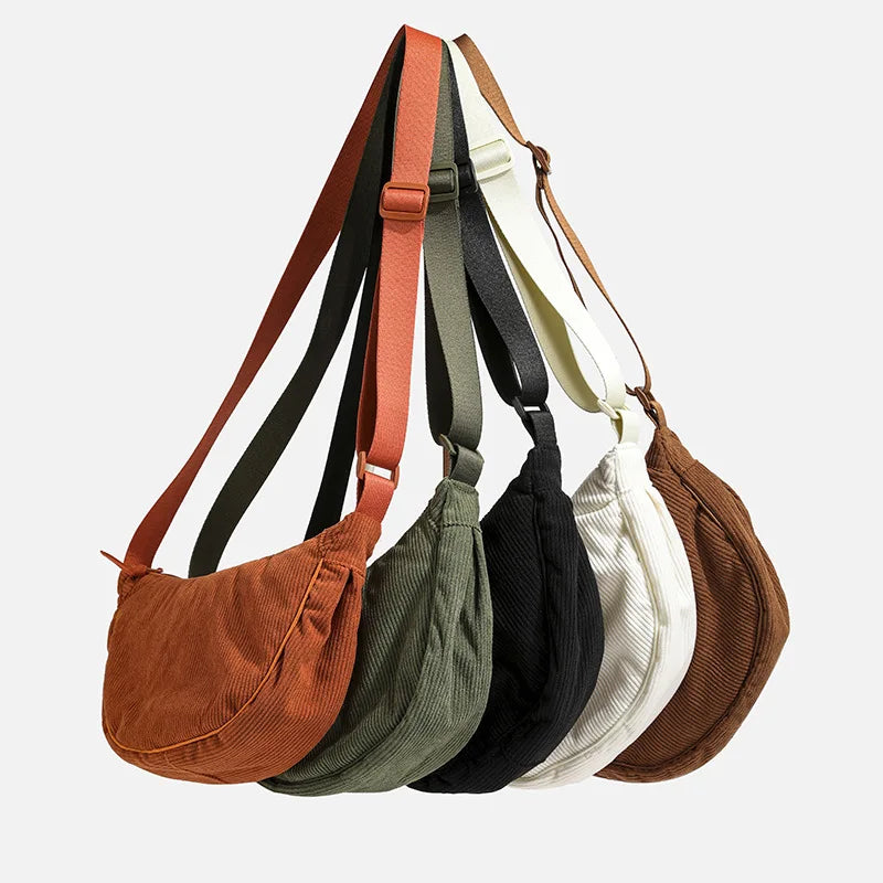 Sorvienne Small Crescent Cord Crossbody Bag