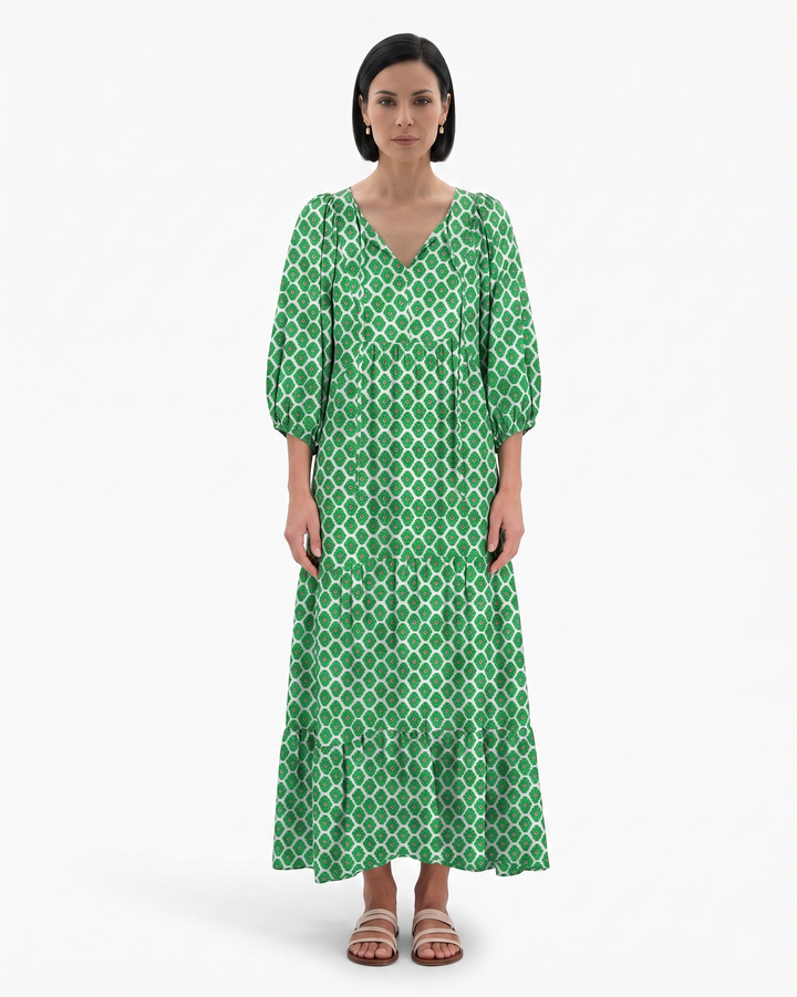 Sorvienne | Women’s Bohemian Tiered Maxi Dress