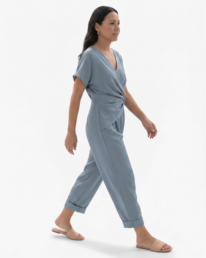 Sorvienne | Women’s Draped Wrap Two-Piece Set