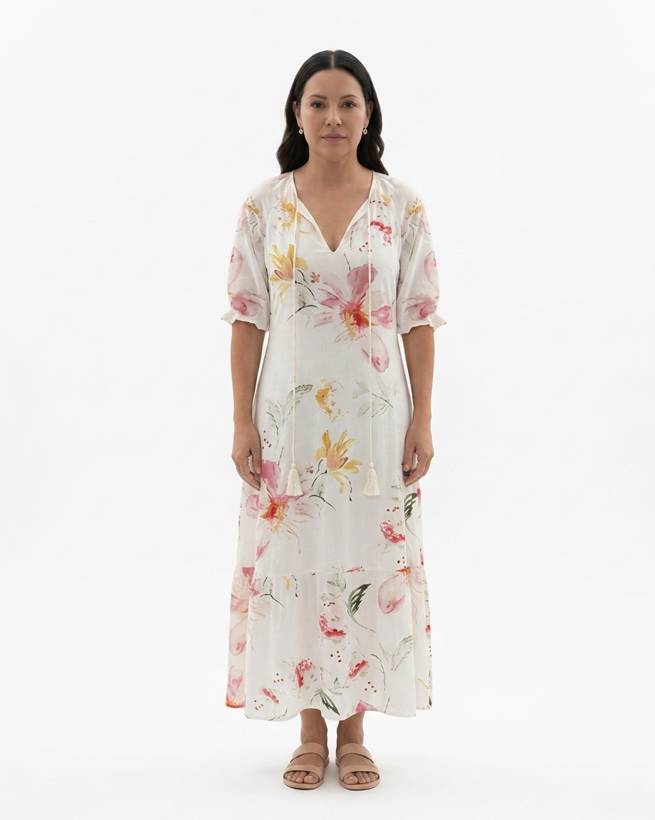 Sorvienne | Women’s Printed Bohemian Maxi Dress