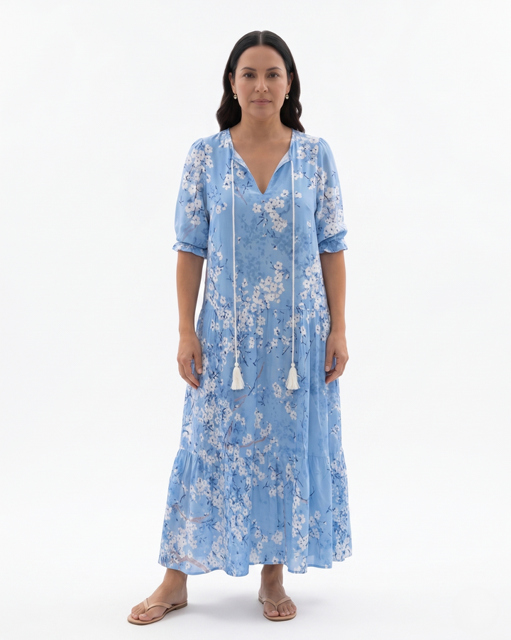 Sorvienne | Women’s Printed Bohemian Maxi Dress