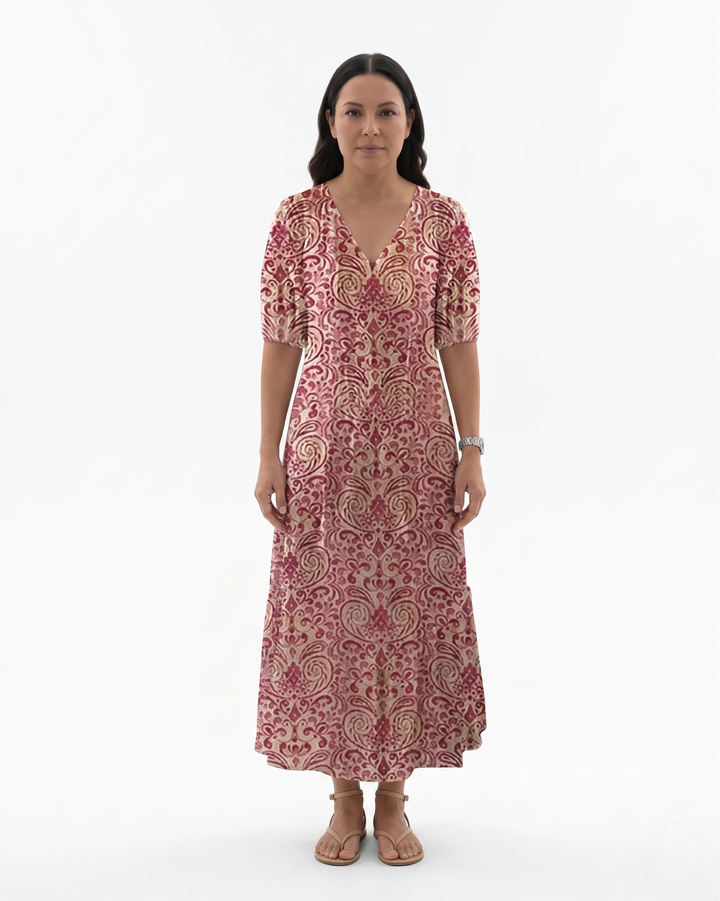 Sorvienne | Women’s Printed Bohemian Maxi Dress