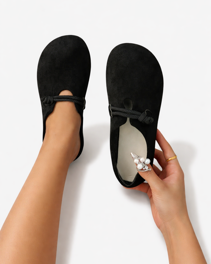 Sorvienne | Women’s Rope Detail Slip-On Shoes
