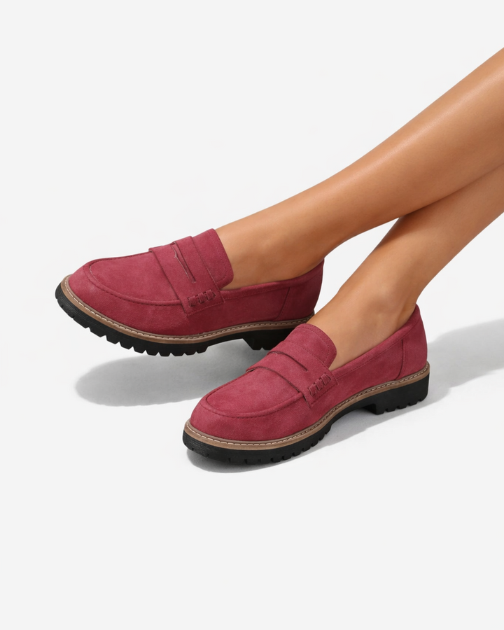 Sorvienne | Women’s Suede Platform Loafers