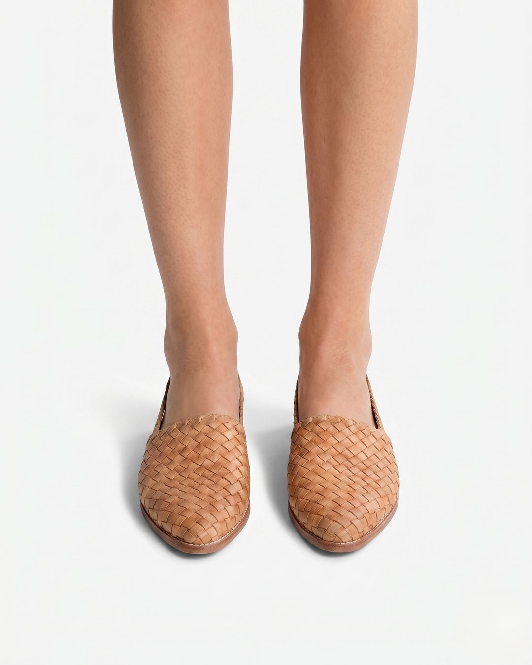 Sorvienne | Women’s Woven Leather Slingback Shoes