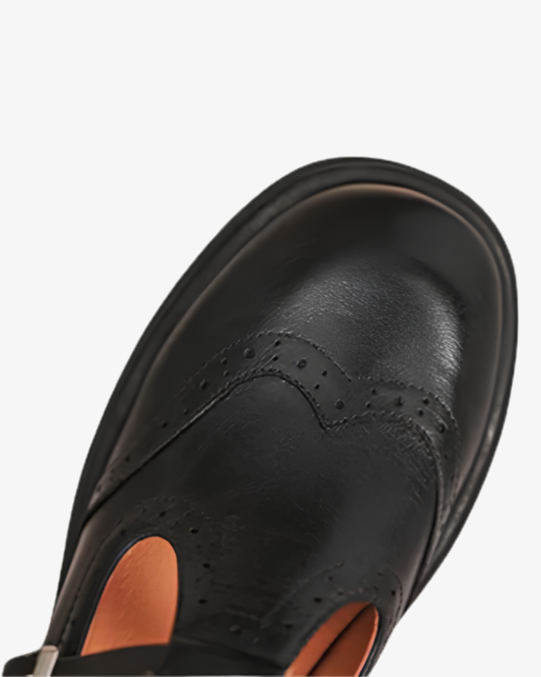 Sorvienne | Women’s Leather Brogue Mary Jane Shoes