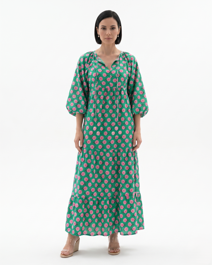 Sorvienne | Women’s Bohemian Tiered Maxi Dress