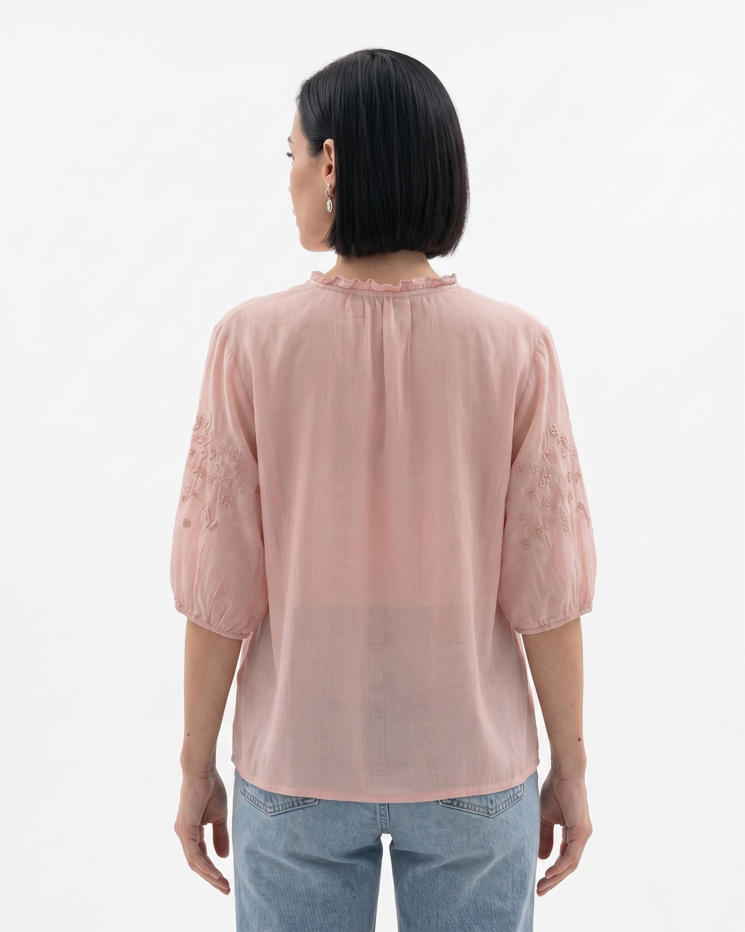 Sorvienne | Women’s Textured Cotton Blouse