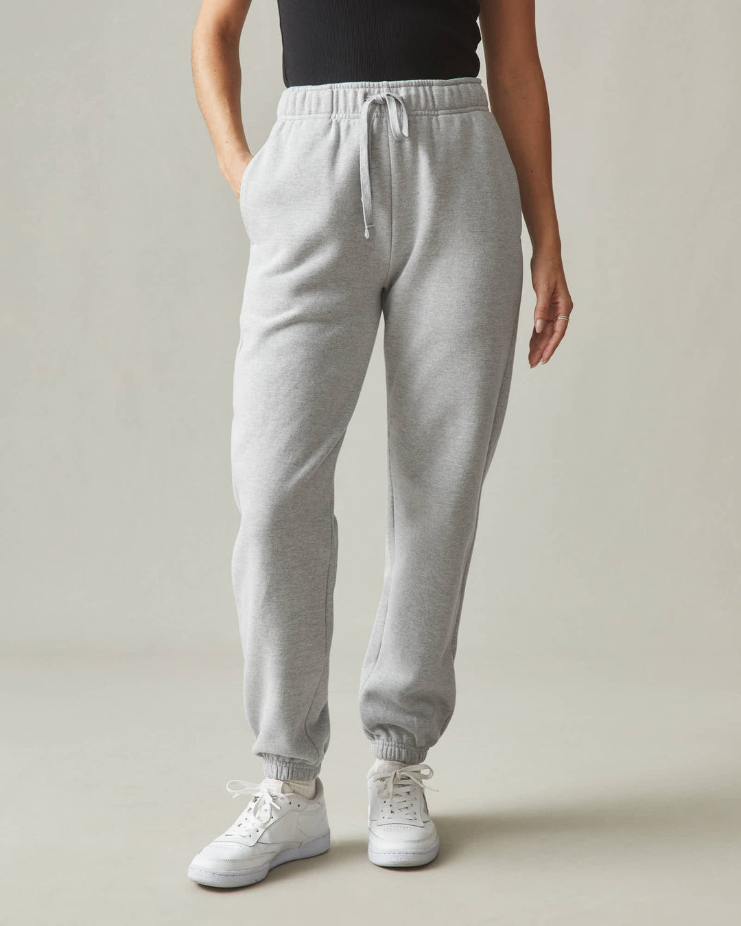 Sorvienne Relaxed Cotton Cuffed Joggers