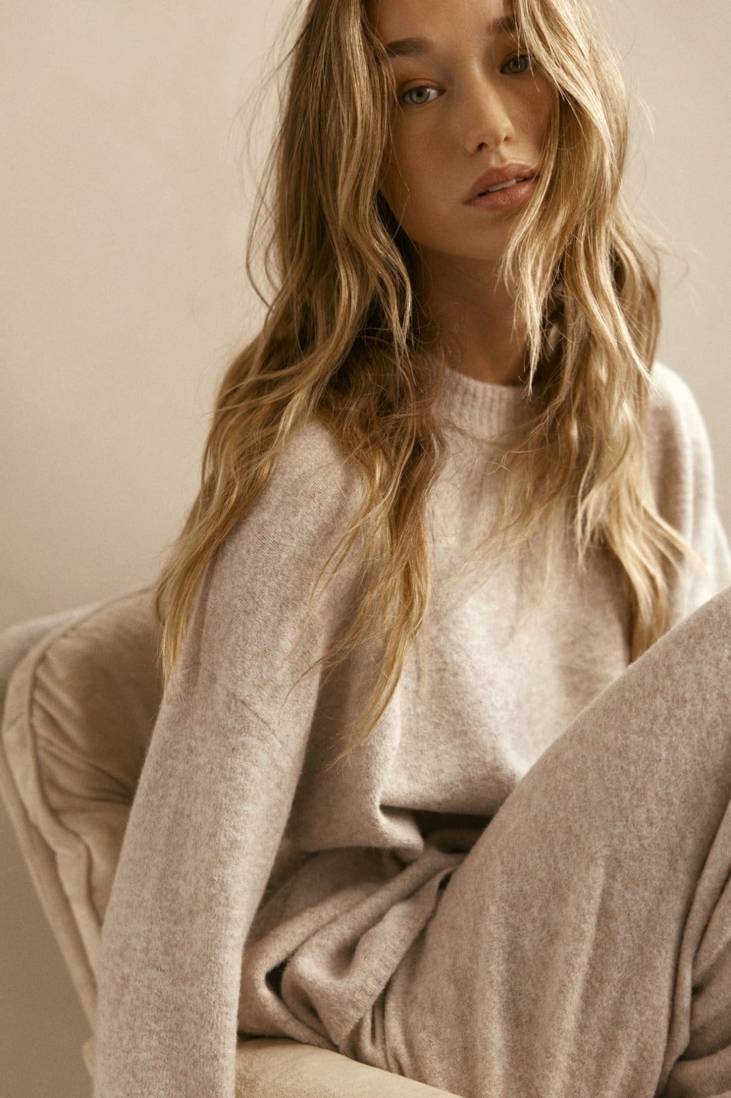 Sorvienne Relaxed Fine Knit Co-ord Set
