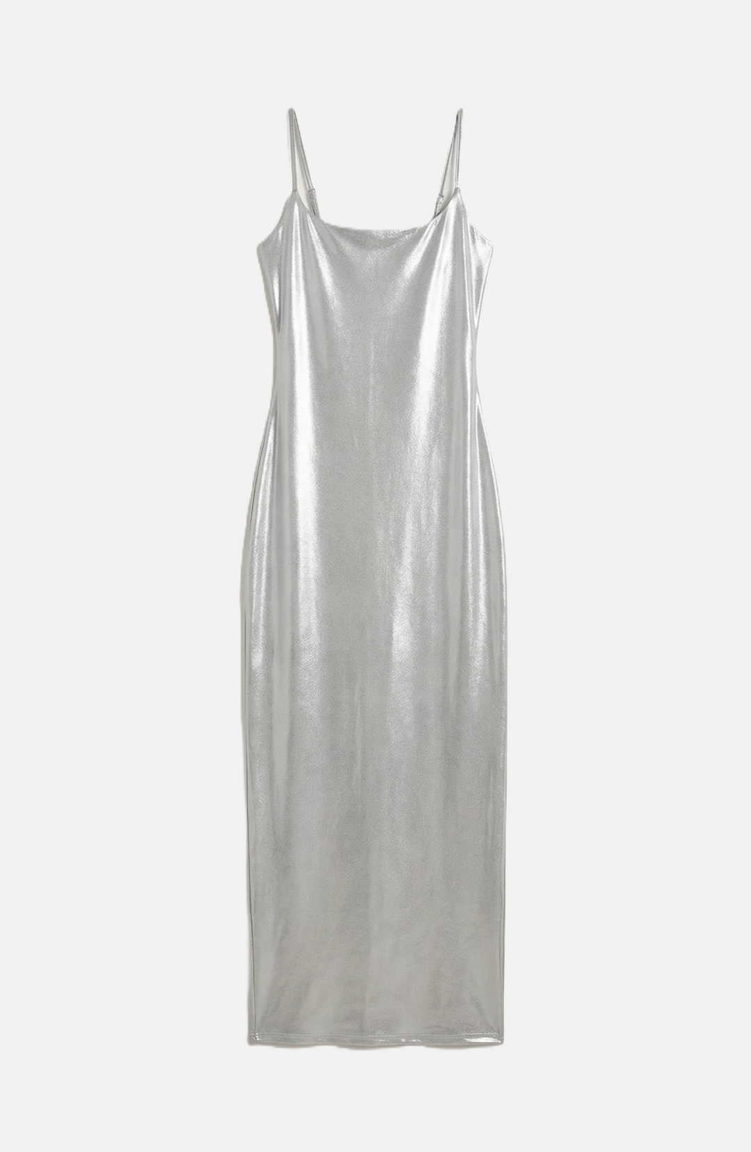 Party Dress Metallic Bodycon with Spaghetti Strap Maxi - Siopie