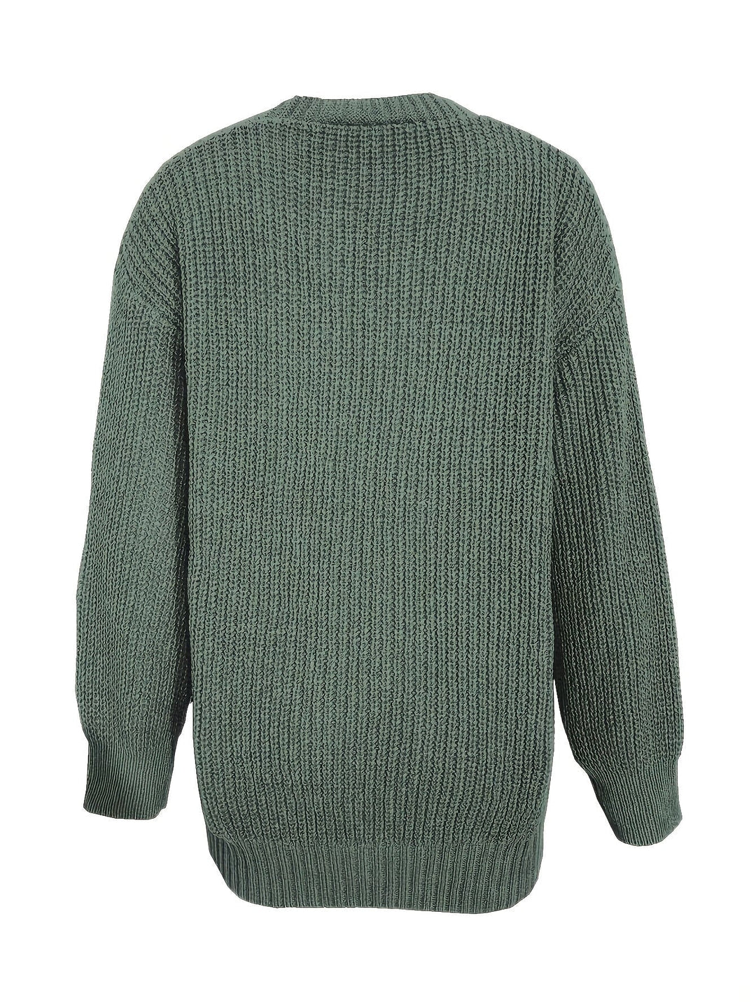 Sorvienne Oversized Cardigan with Deep Patch Pockets in Sage Green
