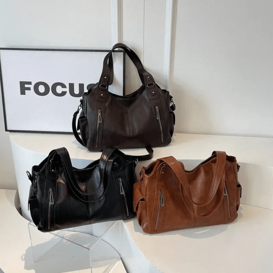 Sorvienne Slouchy Multi Pocket Large Shoulder Bag
